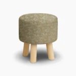Beige Floral Texture Wooden Stool Pakistan