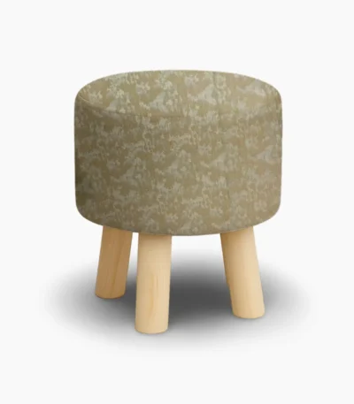 Beige Floral Texture Wooden Stool Pakistan