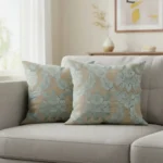Bloom Pattern Jacquard Cushion