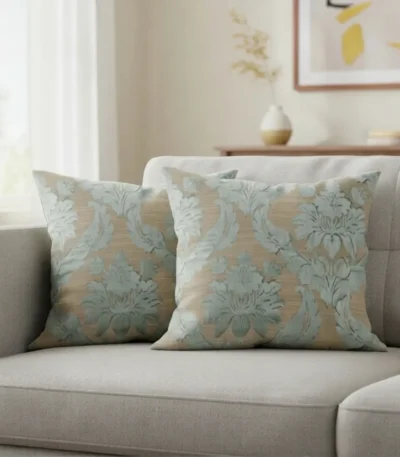 Bloom Pattern Jacquard Cushion