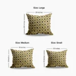 Brocade Style Gold Cushions Dimenshions
