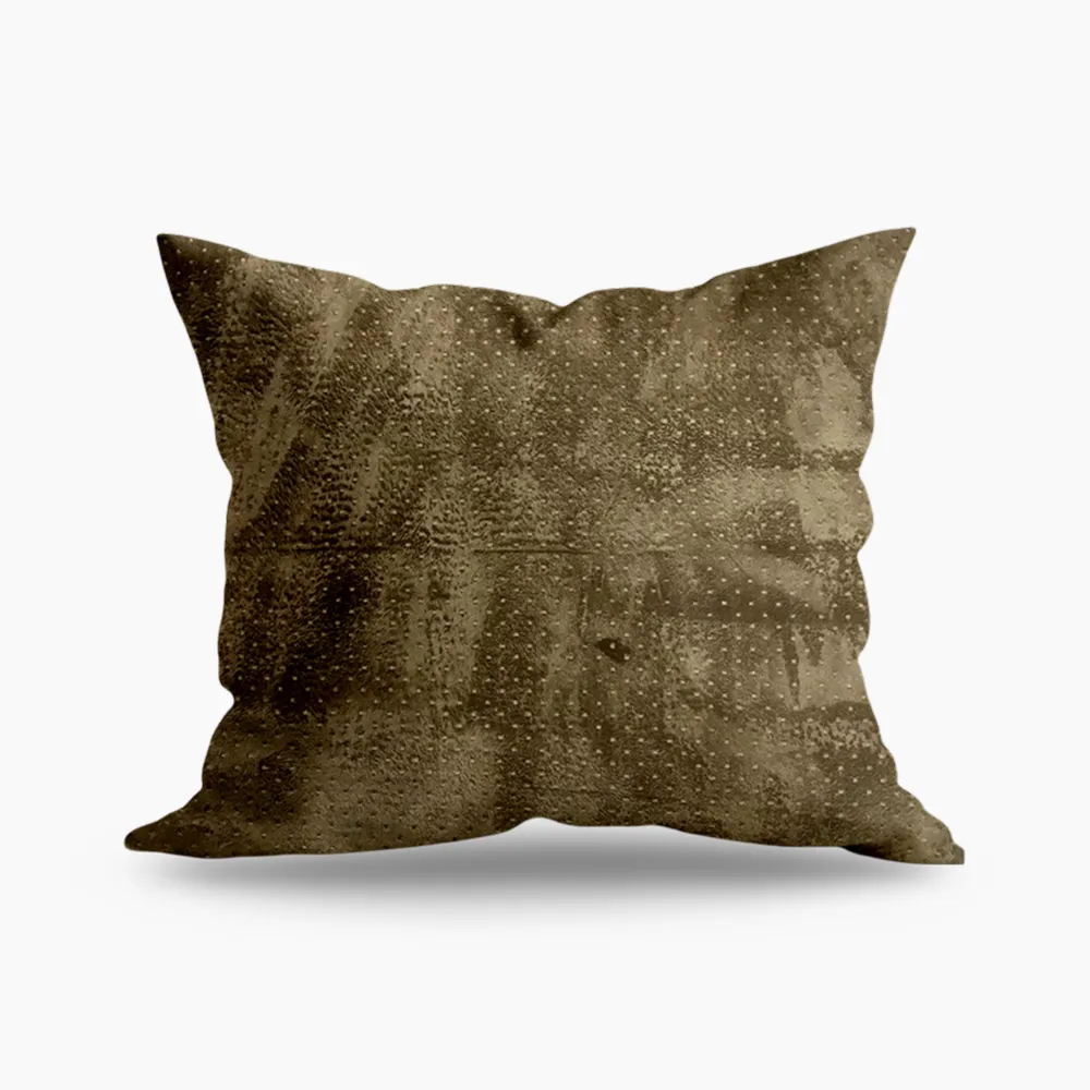 Brown Polka Dots Velvet Cushion Brown Polka Dots Velvet Cushion