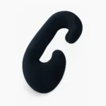 C Shaped Maternity Pillow Charcoal Blue