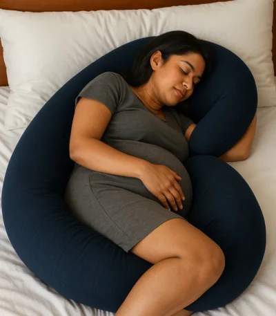 Charcoal Blue Full Body Support Pillow