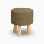 Checkered Round Wooden Stool Pakistan