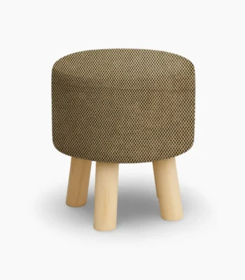 Checkered Round Wooden Stool Pakistan