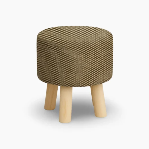 Checkered Round Wooden Stool Pakistan