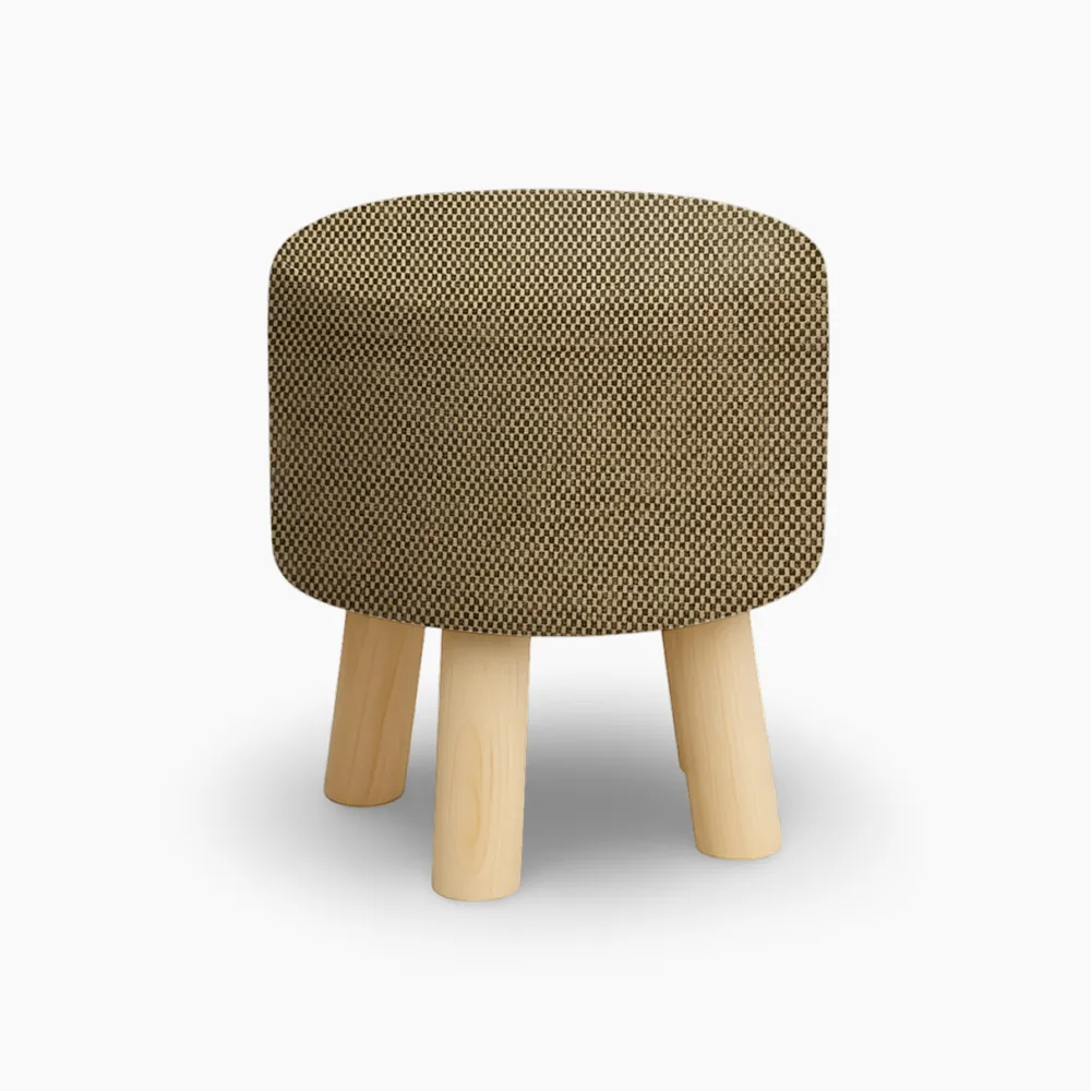 Checkered Round Wooden Stool Pakistan Checkered Round Wooden Stool Pakistan