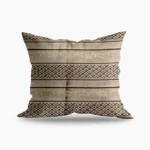 Classic Beige Striped Cushion