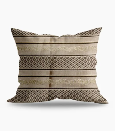 Classic Beige Striped Cushion