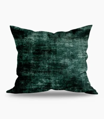 Dark Green Textured Cushion