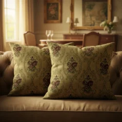 Elegant Floral Tapestry Cushion