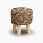 Floral Round Wooden Stool Pakistan