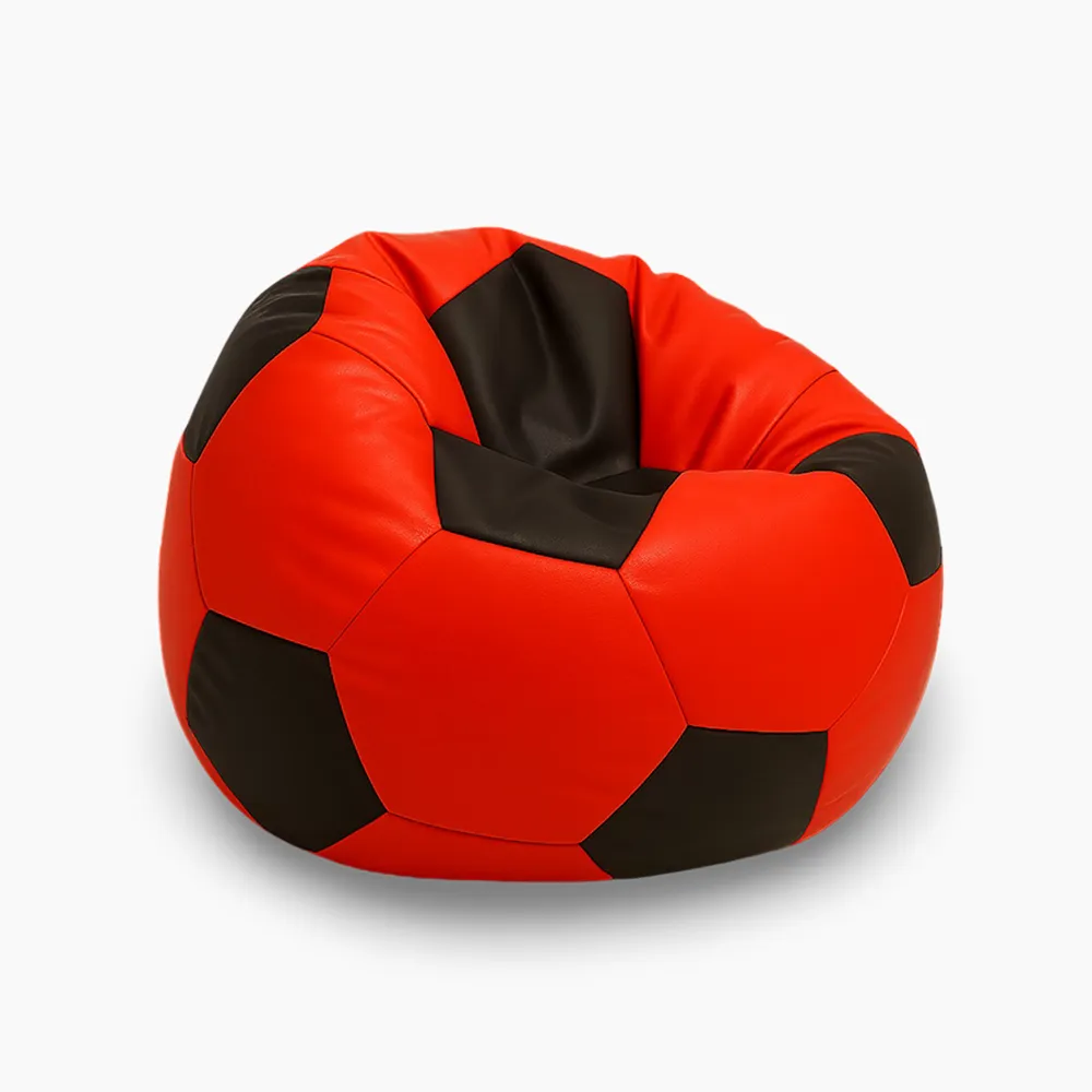 Football Bean Bag Red Black