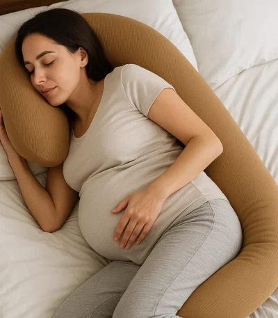 Full Body Support Pillow Light Brown