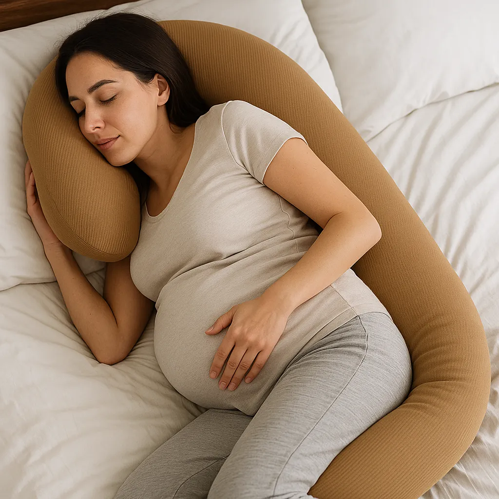 Full Body Support Pillow Light Brown