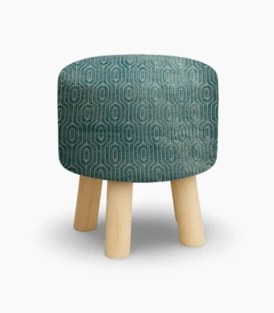 Geometric Teal Stool Pakistan
