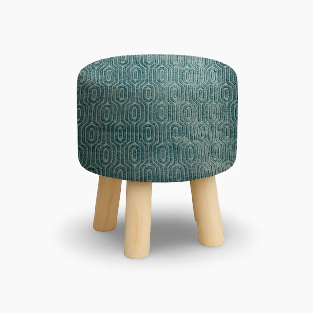 Geometric Teal Stool Pakistan
