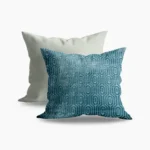 Hexa Pattern Throw Cushion Teal