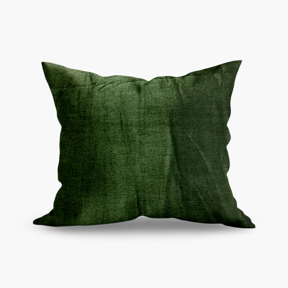 Olive Green Cushion Modern Accent