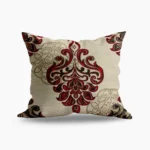 Red Floral Decorative Cushion