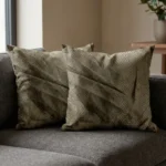 Silk Cushion Earthy Brown Design