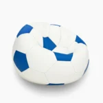 Soccer Style Bean Bag White Blue