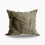 Textured Brown Silk Cushion