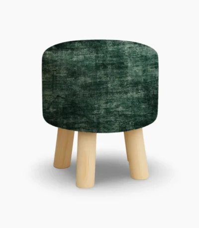 Velvet Texture Wooden Stool Pakistan
