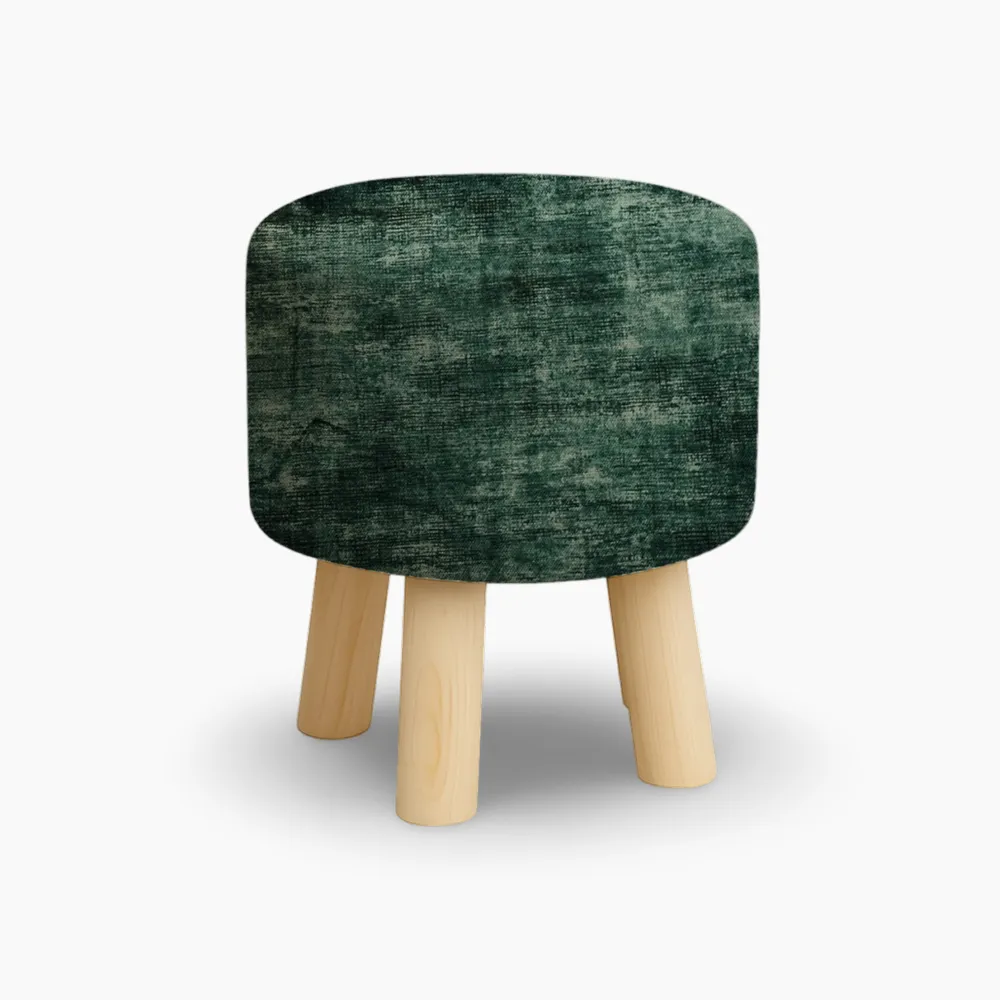 Velvet Texture Wooden Stool Pakistan