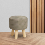 Vintage Weave Wooden Stool