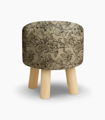 Wooden Stool Floral Pakistan