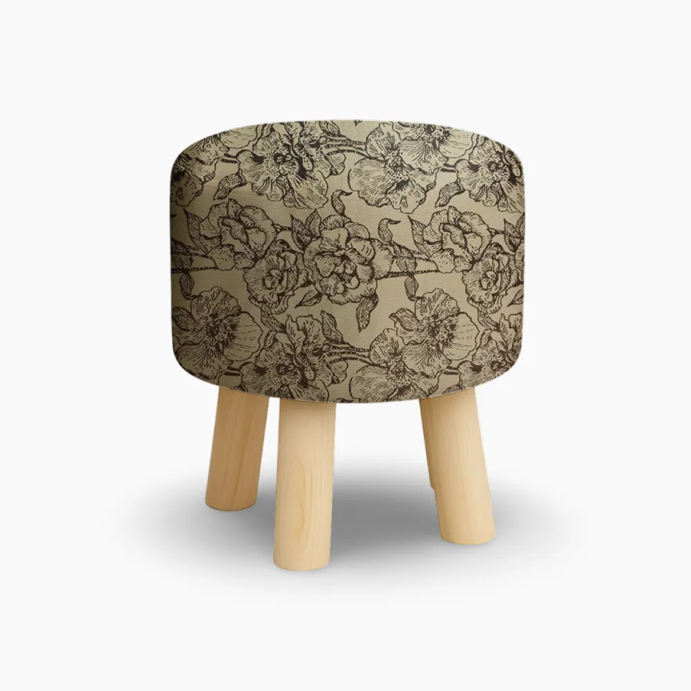 Wooden Stool Floral Pakistan