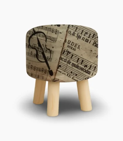 Wooden Stool With Music Design Pakistan