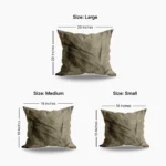 Earthy Brown Silk Throw Cushions Dimensions