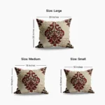 Elegant Red Baroque Cushions Dimensions