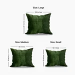 Sharpe Olive Green Throw Cushions Dimensions